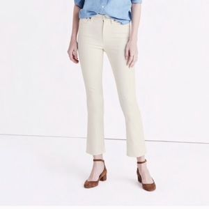 Madewell Cali Demi-Boot Jeans in Off-White